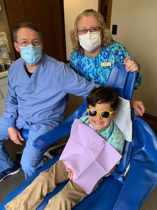 Kalamazoo dentist Dr. Richardson and a patient