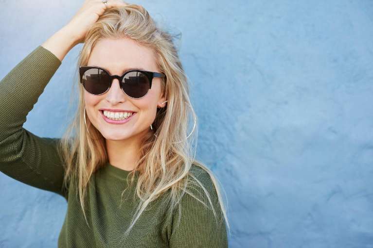 kalamazoo woman smiling after clear aligners