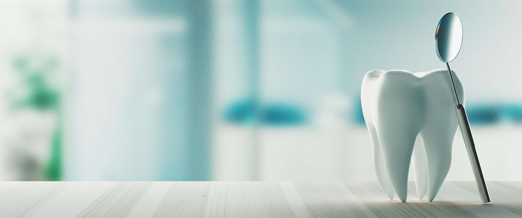 tooth and dental mirror